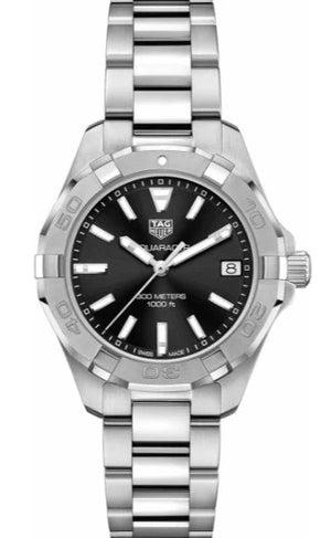 Tag Heuer Aquaracer Black Dial Silver Steel Strap Watch for Women - WBD1310.BA0740 Buy Now By Tag Heuer