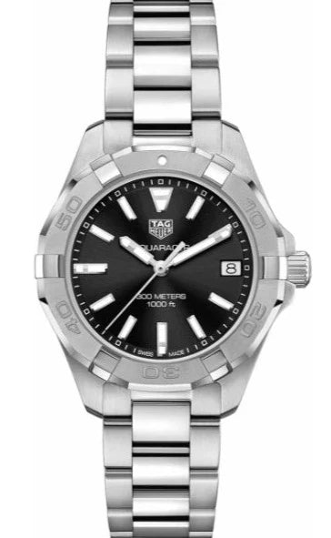 Tag Heuer Aquaracer Black Dial Silver Steel Strap Watch for Women - WBD1310.BA0740 Buy Now By Tag Heuer