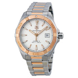 Tag Heuer Aquaracer Calibre 5 Automatic White Dial Two Tone Steel Strap Watch for Men - WAY2150.BD0911 Buy Now By Tag Heuer