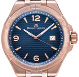 Maurice Lacroix Aikon Limited Edition Blue Dial Blue Leather Strap Watch For Men - AI6008-BRZ01-420-1 Buy Now By Maurice Lacroix