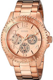 Guess BFF Multifunction Rose Gold Dial Rose Gold Steel Strap Watch for Women - W0231L4 Buy Now By Guess