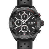 Tag Heuer Formula 1 Automatic Chronograph Black Dial Black Leather Strap Watch for Men - CAZ2011.FT8024 Buy Now By Tag Heuer