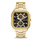 Fossil Inscription Multifunction Black Dial Gold Steel Strap Watch for Men - BQ2656 Buy Now By Fossil
