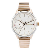 Tommy Hilfiger Brooke Silver Dial Rose Gold Steel Strap Watch for Women - 1782021 Buy Now By Tommy Hilfiger