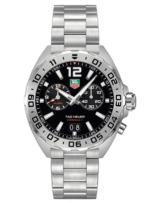 Tag Heuer Formula 1 Black Dial Silver Steel Strap Watch for Men - WAZ111A.BA0875 Buy Now By Tag Heuer