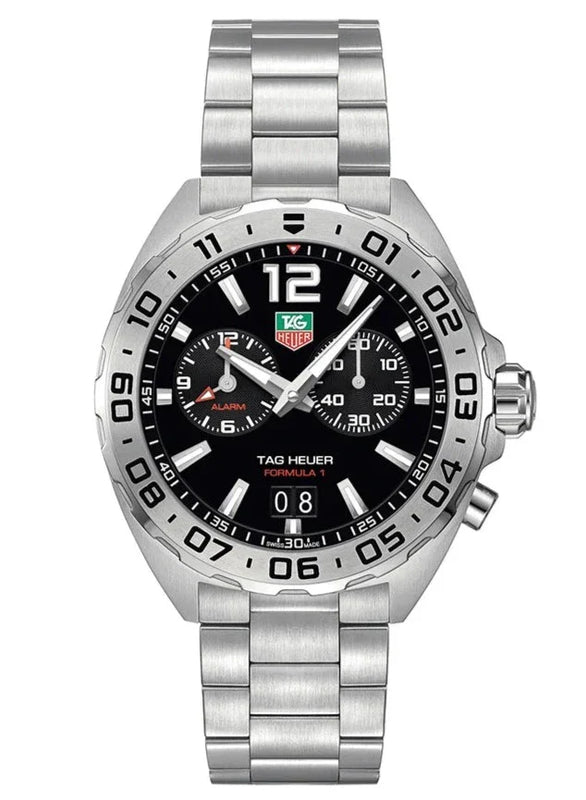 Tag Heuer Formula 1 Black Dial Silver Steel Strap Watch for Men - WAZ111A.BA0875 Buy Now By Tag Heuer