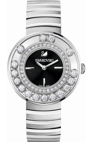 Swarovski Lovely Crystal Black Dial Silver Steel Strap Watch for Women - 1160305 Buy Now By Swarovski