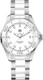 Tag Heuer Aquaracer Diamonds White Dial Two Tone Steel Strap Watch for Women - WAY131D.BA0914 Buy Now By Tag Heuer