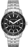 Michael Kors Cunningham Multifunction Black Dial Silver Steel Strap Watch For Men - MK7156 Buy Now By Michael Kors
