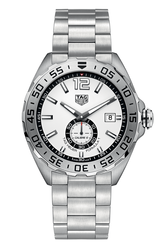 Tag Heuer Formula 1 Calibre 6 Automatic White Dial Silver Steel Strap Watch for Men - WAZ2013.BA0842 Buy Now By Tag Heuer