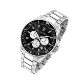 Maserati SFIDA Chronograph Black Dial Silver Steel Strap Watch For Men - R8873640004 Buy Now By Maserati