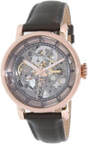 Fossil Boyfriend Automatic Skeleton Grey Dial Grey Leather Strap Watch for Women - ME3089 Buy Now By Fossil