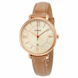 Fossil Jacqueline White Dial Brown Leather Strap Watch for Women - ES3487 Buy Now By Fossil