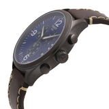 Tissot Chrono XL Blue Dial Brown Leather Strap Watch For Men - T116.617.36.047.00 Buy Now By Tissot