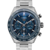 Tag Heuer Carrera Chronograph Blue Dial Silver Steel Strap Watch for Men - CBN2A1A.BA0643 Buy Now By Tag Heuer