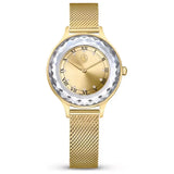 Swarovski Octea Nova Analog Gold Dial Gold Mesh Strap Watch for Women - 5649993 Buy Now By Swarovski