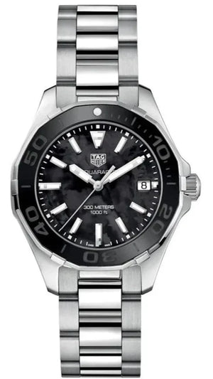 Tag Heuer Aquaracer Quartz Black Dial Silver Steel Strap Watch for Women - WAY131K.BA0748 Buy Now By Tag Heuer