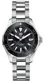 Tag Heuer Aquaracer Quartz Black Dial Silver Steel Strap Watch for Women - WAY131K.BA0748 Buy Now By Tag Heuer