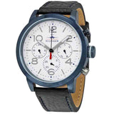 Tommy Hilfiger Jake Multi Function Quartz White Dial Black Leather Strap Watch for Men - 1791235 Buy Now By Tommy Hilfiger