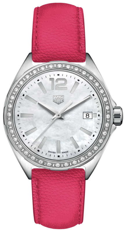 Tag Heuer Formula 1 Quartz Mother of Pearl Dial Pink Leather Strap Watch for Women - WBJ131A.FC8252 Buy Now By Tag Heuer
