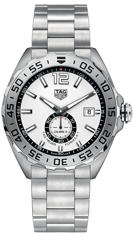Tag Heuer Formula 1 Calibre 6 Automatic White Dial Silver Steel Strap Watch for Men - WAZ2013.BA0842 Buy Now By Tag Heuer
