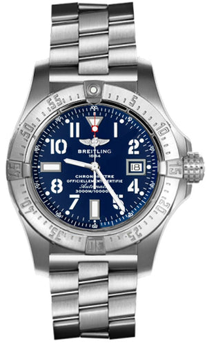 Breitling Aeromarine Avenger Seawolf 45mm Blue Dial Stainless Steel Mens Watch - A1733110/C756 Buy Now By Breitling