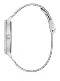 Guess Soiree Diamonds Silver Dial Silver Mesh Bracelet Watch for Women - GW0402L1 Buy Now By Guess