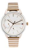 Tommy Hilfiger Brooke Silver Dial Rose Gold Steel Strap Watch for Women - 1782021 Buy Now By Tommy Hilfiger