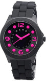 Marc Jacobs Pelly Black Dial Black Silicone Strap Watch for Women - MBM2530 Buy Now By Marc Jacobs