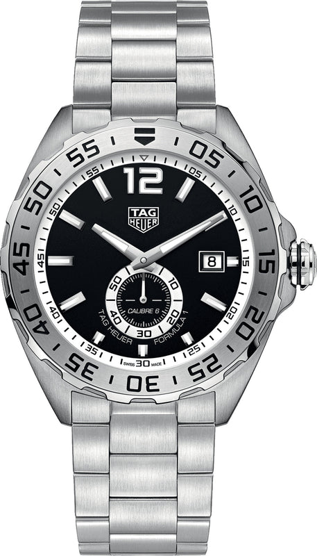 Tag Heuer Formula 1 Automatic Black Dial Silver Steel Strap Watch for Men - WAZ2012.BA0842 Buy Now By Tag Heuer