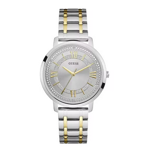 Guess Montauk Silver Dial Two Tone Steel Strap Watch for Women - W0933L5 Buy Now By Guess