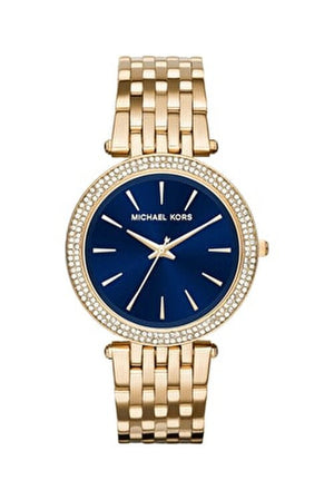 Michael Kors Darci Blue Dial Gold Steel Strap Watch for Women - MK3406 Buy Now By Michael Kors