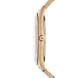 Michael Kors Slim Runway Three-Hand Gold Dial Gold Steel Strap Watch for Women - MK9122 Buy Now By Michael Kors