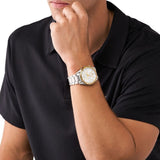 Michael Kors Accelerator Chronograph White Dial Silver Steel Strap Watch For Men - MK9112 Buy Now By Michael Kors