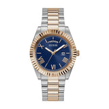 Guess Quartz Blue Dial Two Tone Steel Strap Watch For Men - GW0265G12 Buy Now By Guess