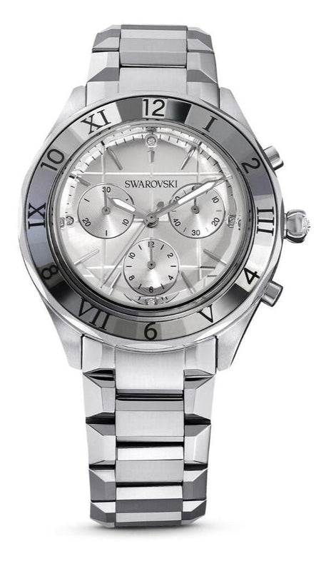 Swarovski Dextera Chronograph Silver Dial Silver Steel Strap Watch for Women - 5641297 Buy Now By Swarovski