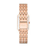 Fossil Raquel Three Hand Date White Dial Rose Gold Steel Strap Watch For Women - ES5271 Buy Now By Fossil