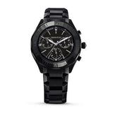 Swarovski Dextera Chronograph Black Dial Black Steel Strap Watch for Women - 5641393 Buy Now By Swarovski