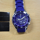 Marc Jacobs Rock Chronograph Blue Dial Blue Silicone Strap Watch for Women - MBM2548 Buy Now By Marc Jacobs
