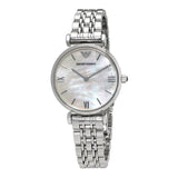 Emporio Armani T Bar Mother of Pearl Dial Steel Strap Watch For Women - AR1682 Buy Now By Emporio Armani
