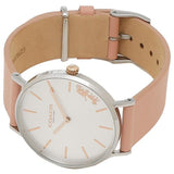 Coach Perry White Dial Pink Leather Strap Watch for Women - 14503128 Buy Now By Coach