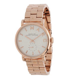 Marc Jacobs Baker White Dial Rose Gold Steel Strap Watch for Women - MBM3244 Buy Now By Marc Jacobs
