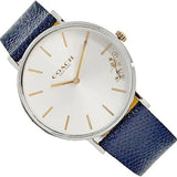 Coach Perry White Dial Blue Leather Strap Watch for Women - 14503156 Buy Now By Coach