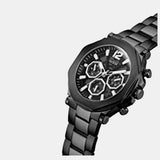 Guess Edge Chronograph Black Dial Black Steel Strap Watch For Men - GW0539G3 Buy Now By Guess