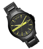 Armani Exchange Hampton Black Dial Black Steel Strap Watch For Men - AX2407 Buy Now By Armani Exchange