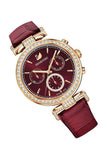 Swarovski Era Journey Red Dial Red Leather Strap Watch for Women - 5416701 Buy Now By Swarovski