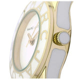 Marc Jacobs Blade White Dial White Leather Strap Watch for Women - MBM1098 Buy Now By Marc Jacobs