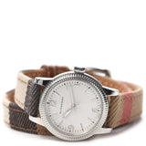 Burberry Utilitarian White Dial Multicolor Leather Strap Watch for Women - BU7849 Buy Now By Burberry