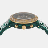 Michael Kors Runway Chronograph Green Dial Green Steel Strap Watch for Women - MK7422 Buy Now By Michael Kors