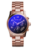 Michael Kors Runway Iridescent Dial Rose Gold Steel Strap Watch for Women - MK5940 Buy Now By Michael Kors